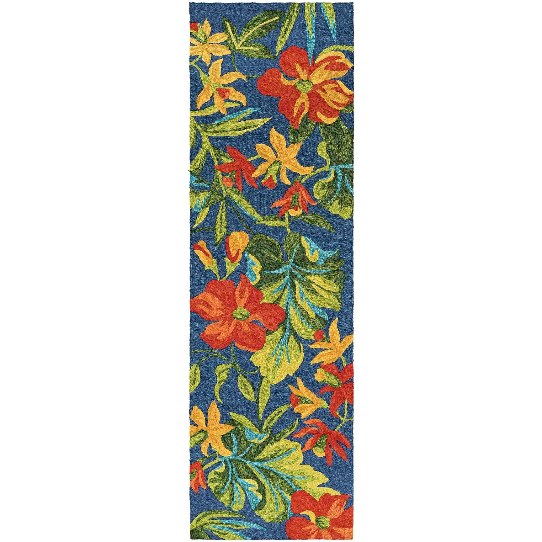 Dream Decor Rugs Miami Spiced Orchid Blue Green Outdoor Area Rug