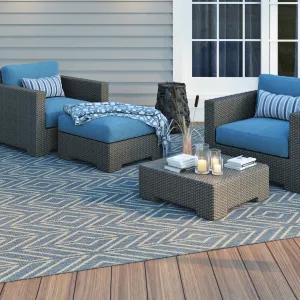 Dream Decor Rugs Pergola Herringbone Indoor Outdoor Area Rug