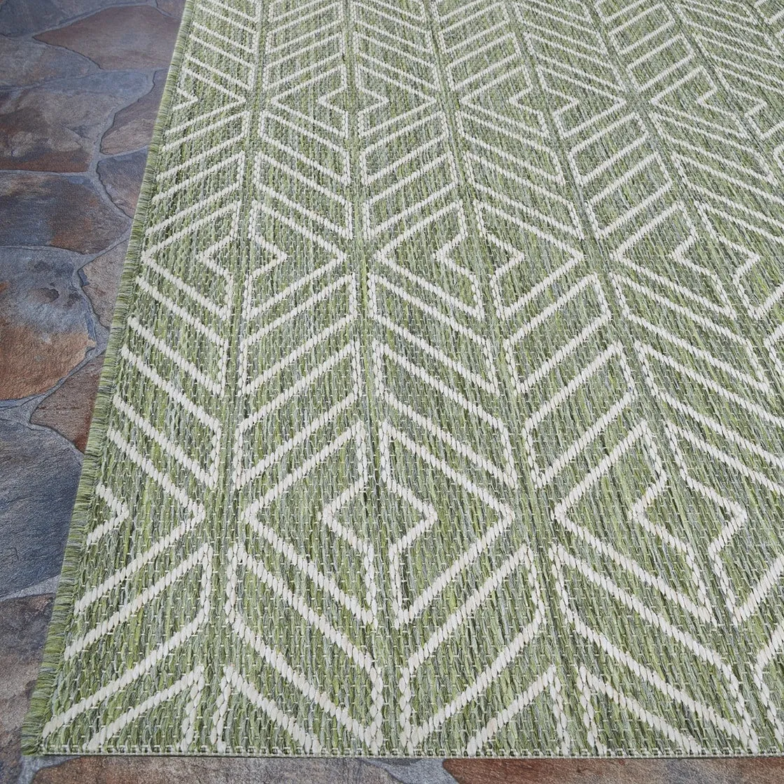 Dream Decor Rugs Pergola Herringbone Indoor Outdoor Area Rug