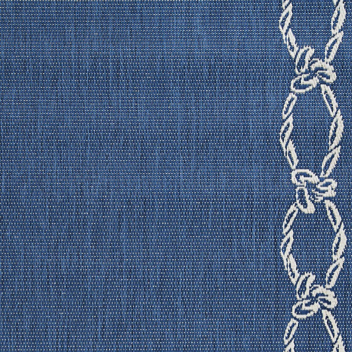 Dream Decor Rugs Pergola Link Blue Ivory Indoor Outdoor Area Rug