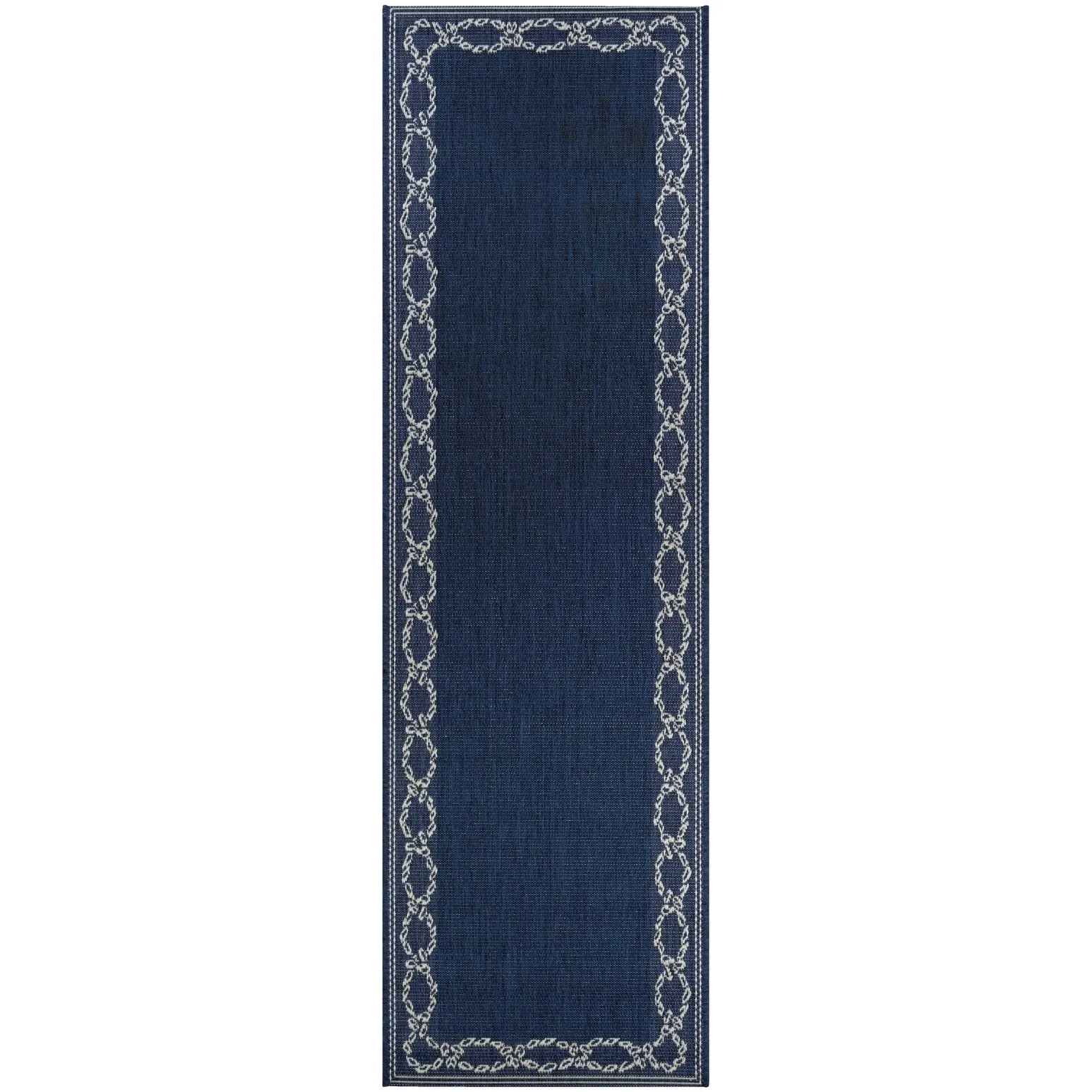 Dream Decor Rugs Pergola Link Blue Ivory Indoor Outdoor Area Rug