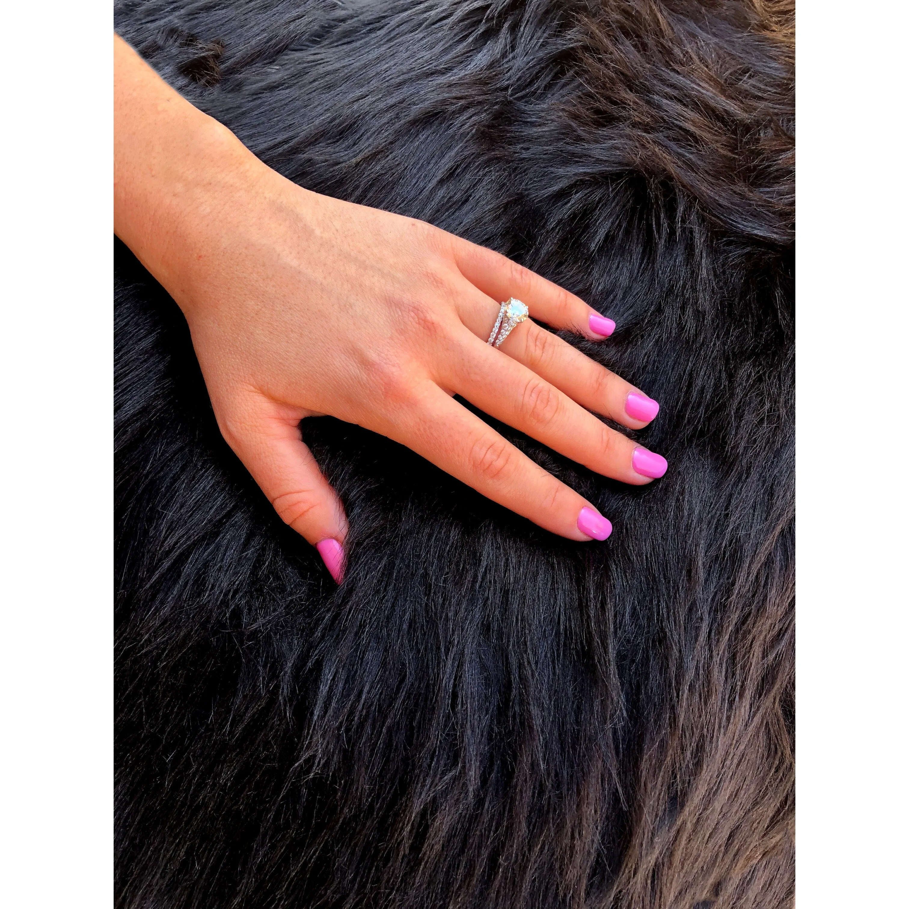 Dynasty Bear Shape Natural Luxury Long Wool Sheepskin Shag Rug