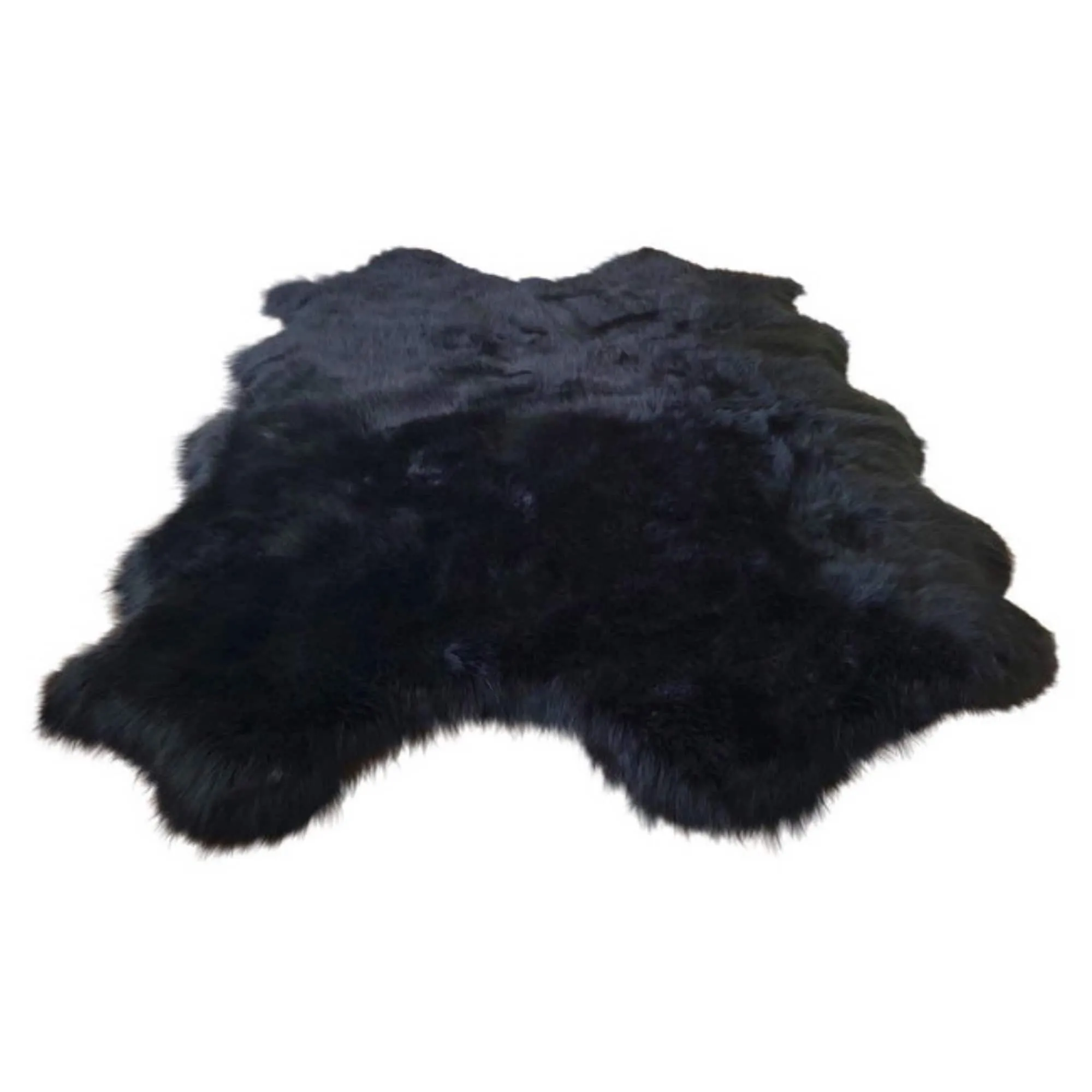 Dynasty Natural 4-Pelt Luxury Long Wool Sheepskin Shag Rug - 3'6 x 5'6