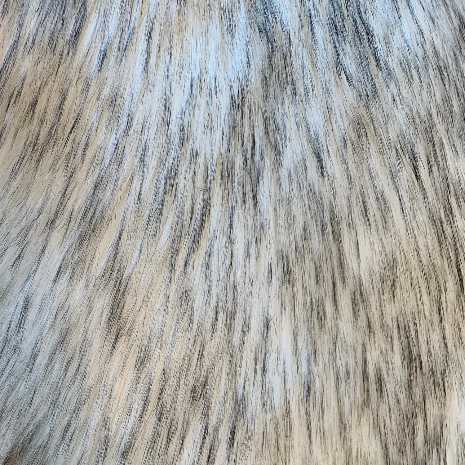 Dynasty Natural 6-Pelt Luxury Long Wool Sheepskin Shag Rug