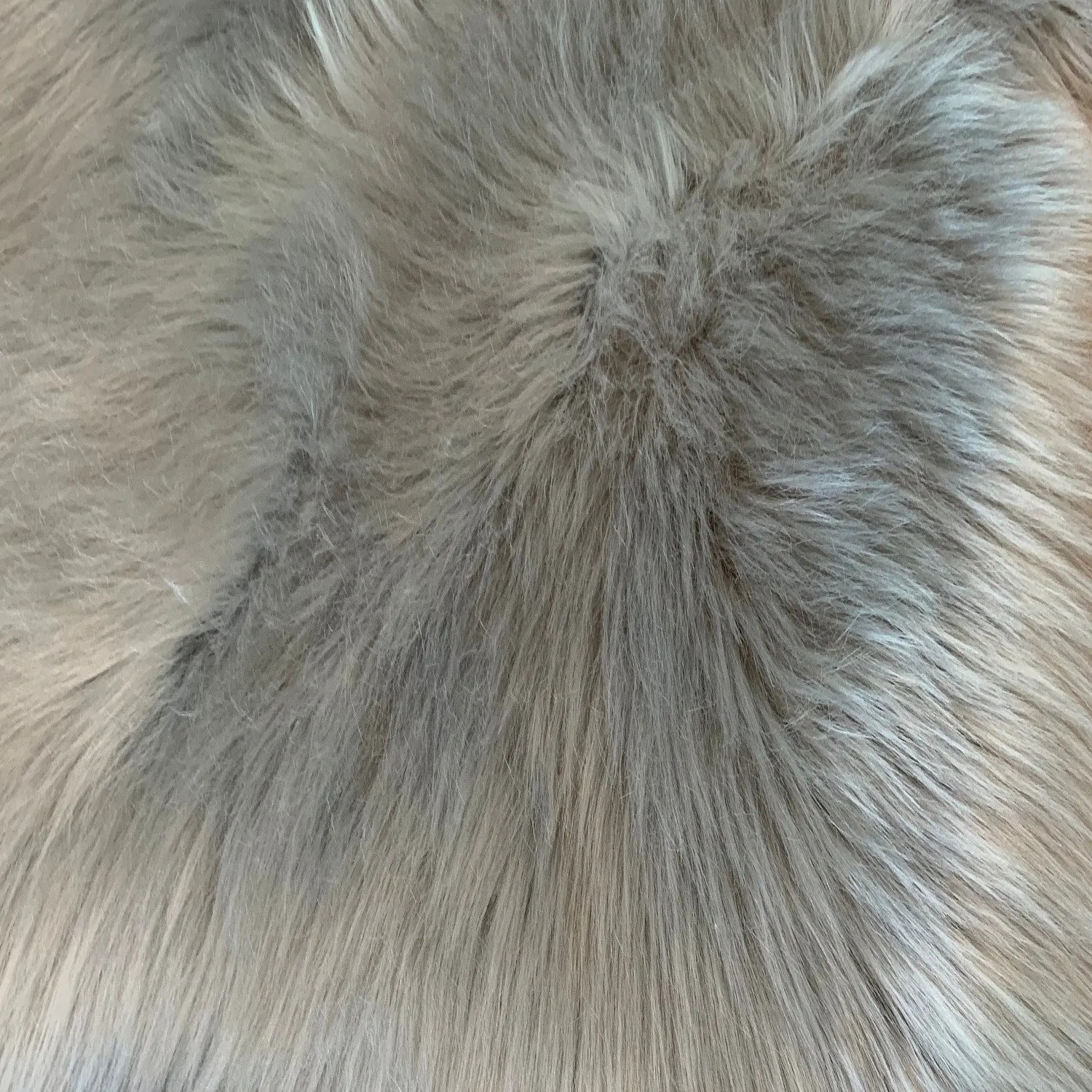 Dynasty Natural 6-Pelt Luxury Long Wool Sheepskin Shag Rug