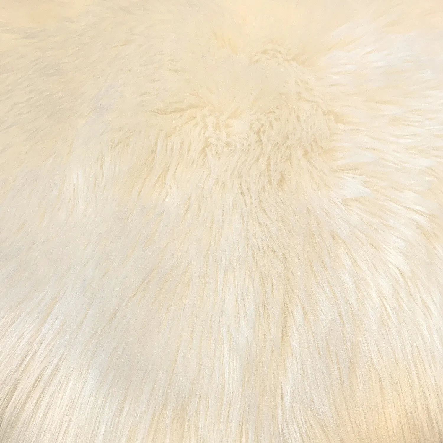 Dynasty Natural 6-Pelt Luxury Long Wool Sheepskin Shag Rug