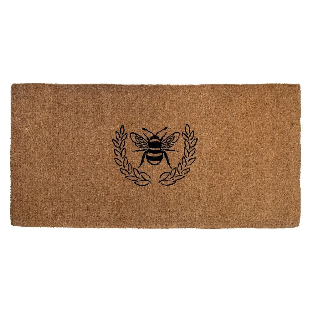 Entryways Queen Bee Extra - Thick Handwoven Coconut Fiber Doormat