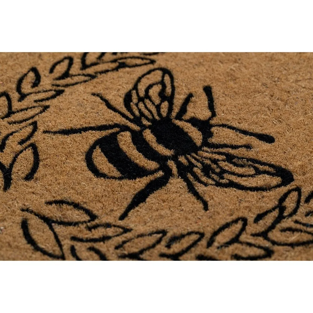 Entryways Queen Bee Extra - Thick Handwoven Coconut Fiber Doormat