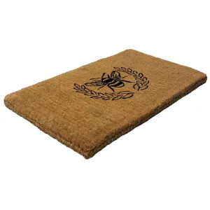 Entryways Queen Bee Extra - Thick Handwoven Coconut Fiber Doormat