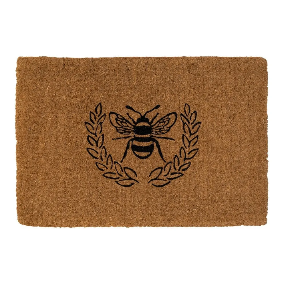 Entryways Queen Bee Extra - Thick Handwoven Coconut Fiber Doormat