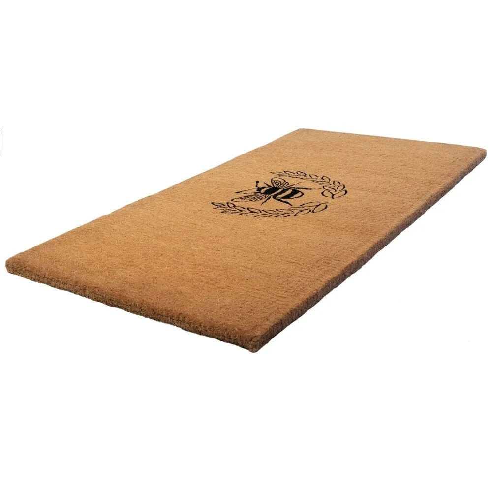 Entryways Queen Bee Extra - Thick Handwoven Coconut Fiber Doormat