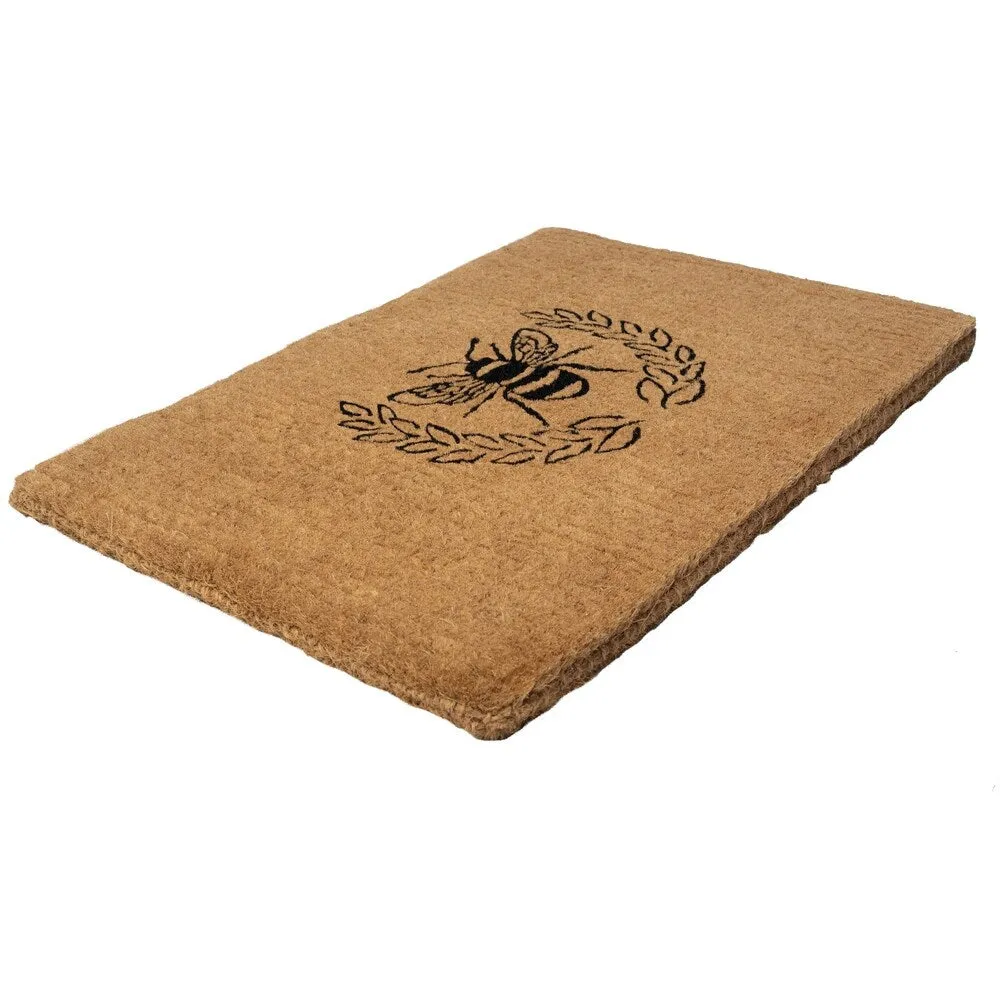 Entryways Queen Bee Extra - Thick Handwoven Coconut Fiber Doormat