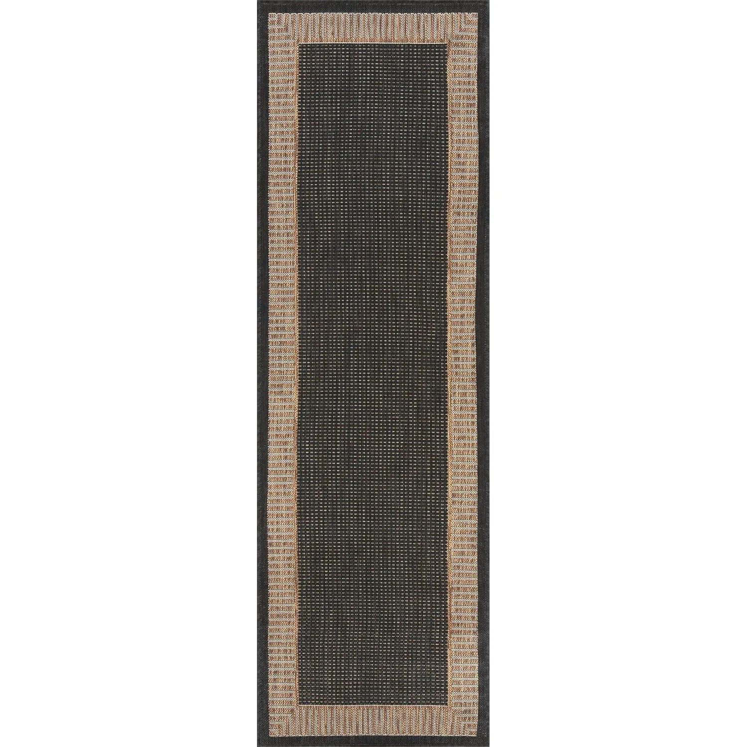 Exo Coastal Striped Border Indoor/ Outdoor Area Rug