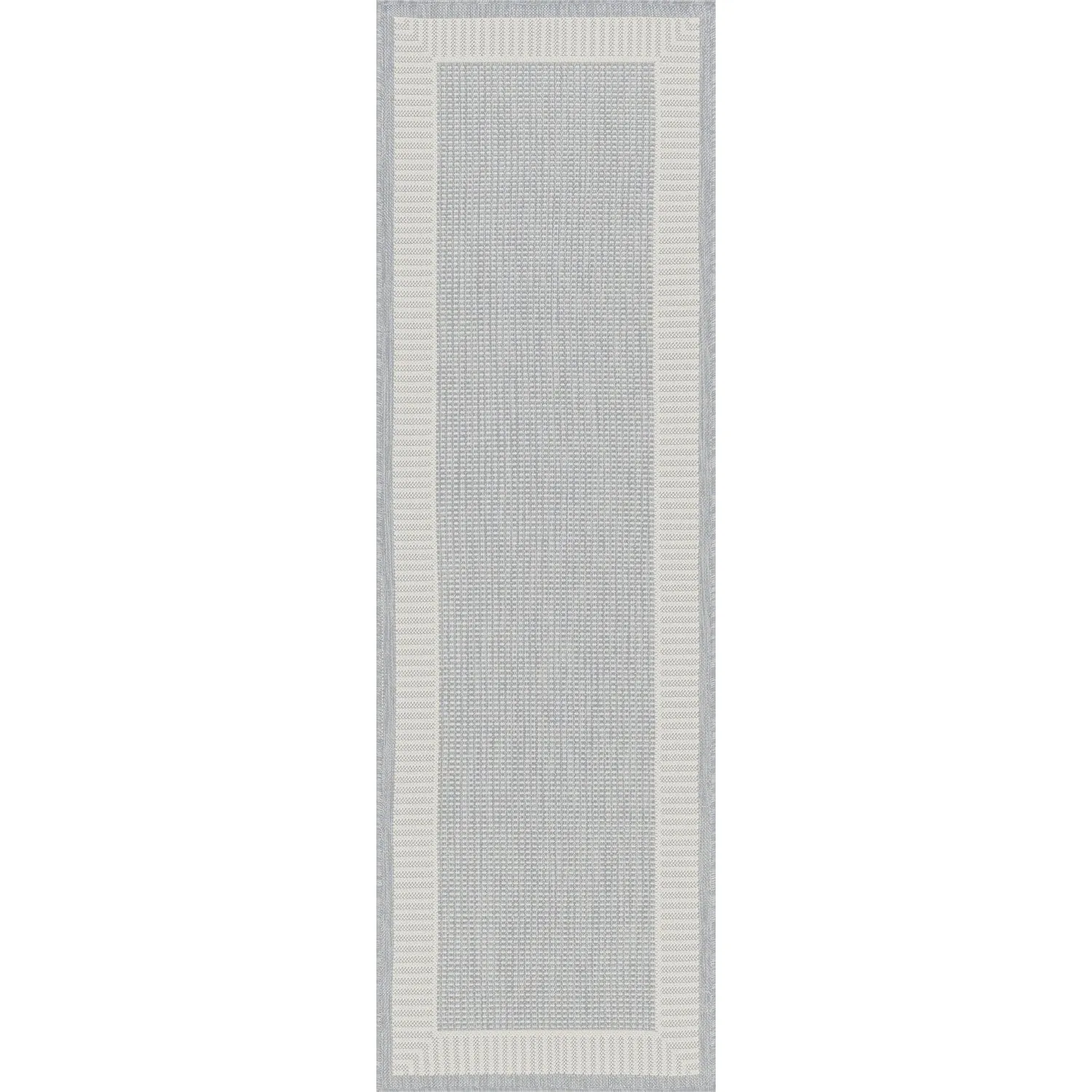 Exo Coastal Striped Border Indoor/ Outdoor Area Rug