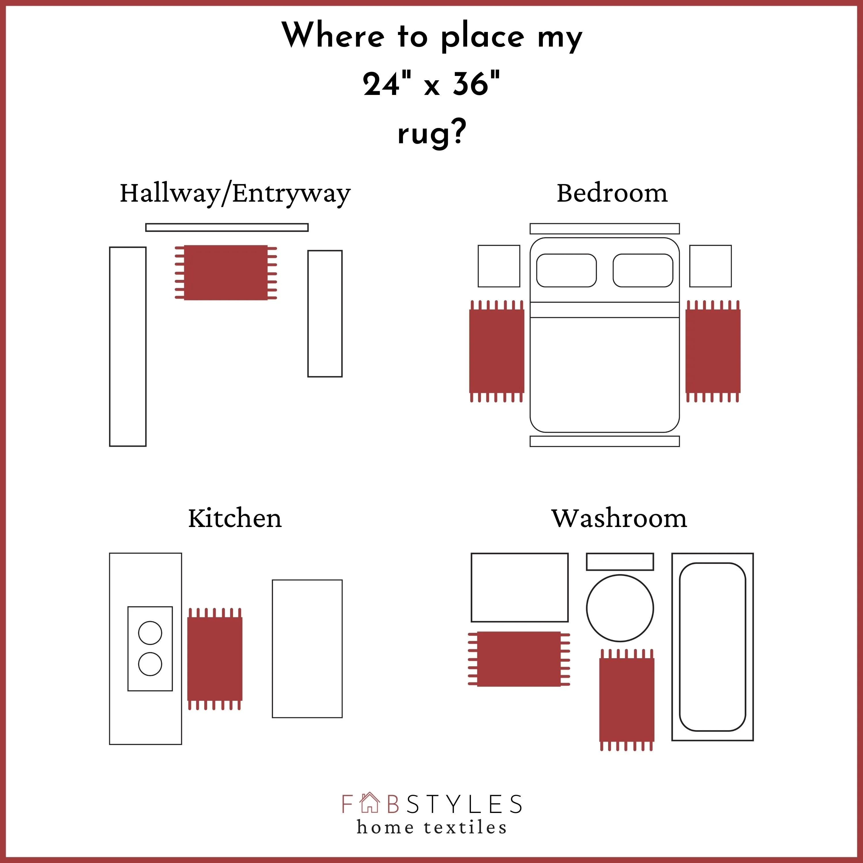 Fabstyles Solid Cotton Handmade Area Rag Rug Living Room. Hallway