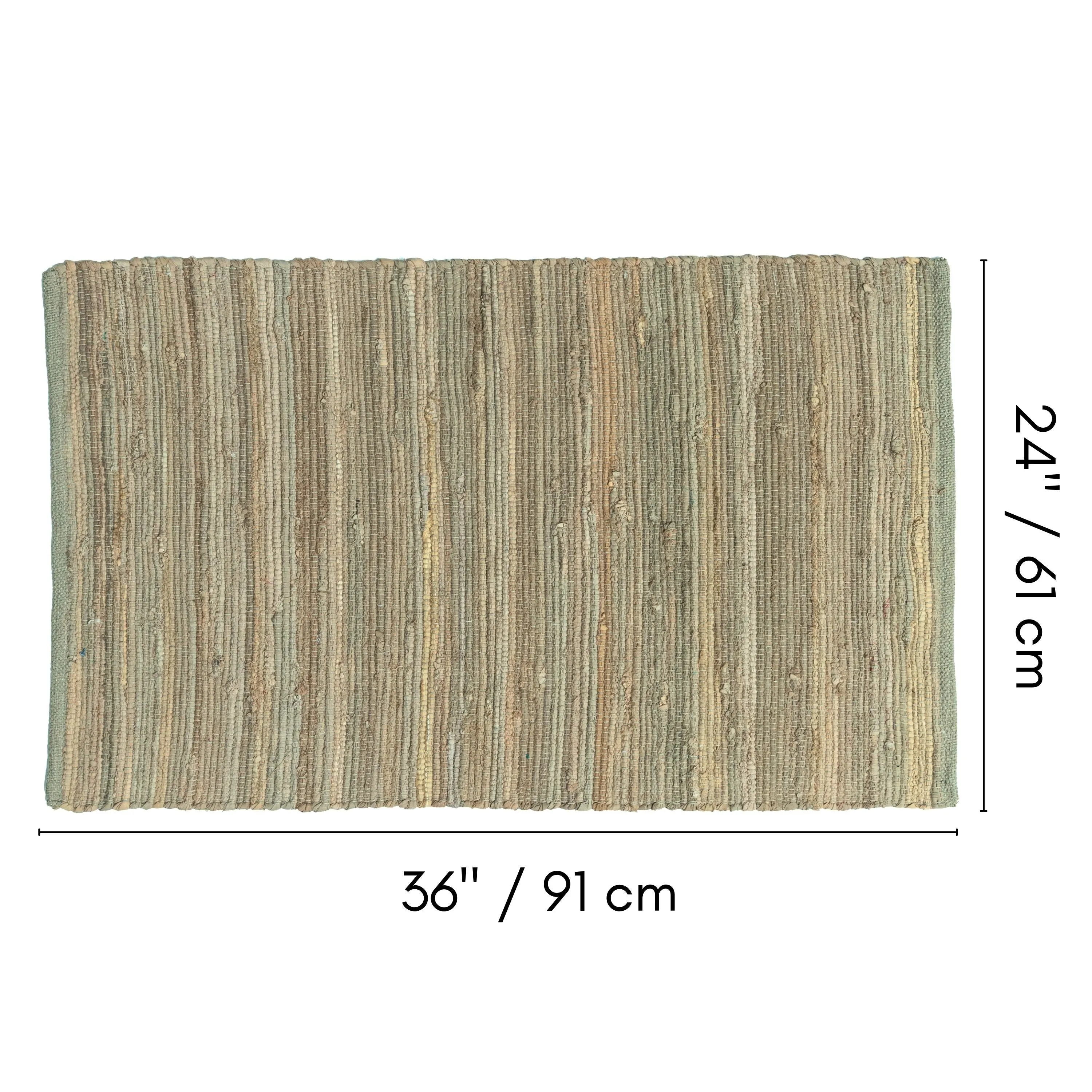 Fabstyles Solid Cotton Handmade Area Rag Rug Living Room. Hallway