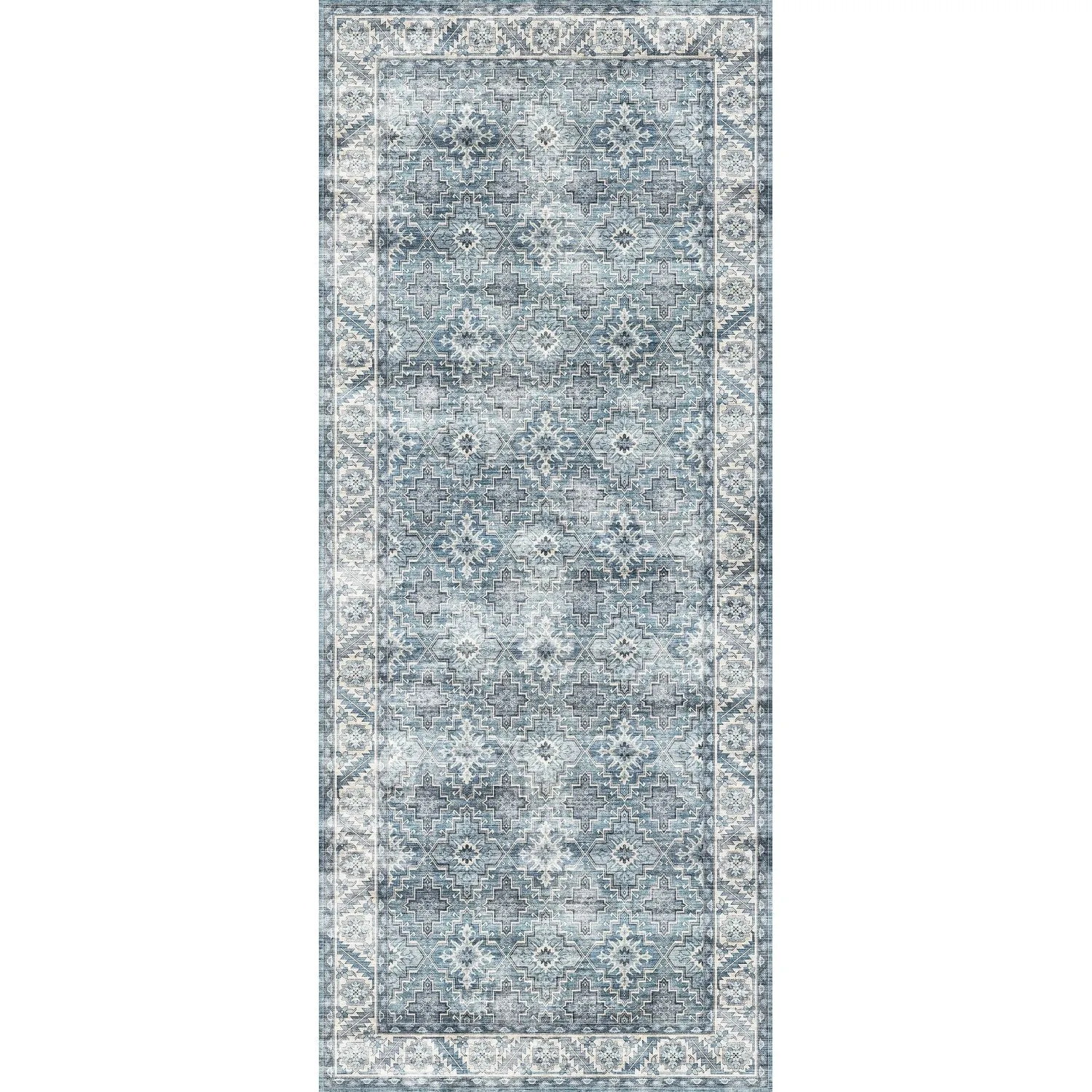 FH Home Machine Washable Area Rug - Stain Resistant Non-Shed Eco-Friendly