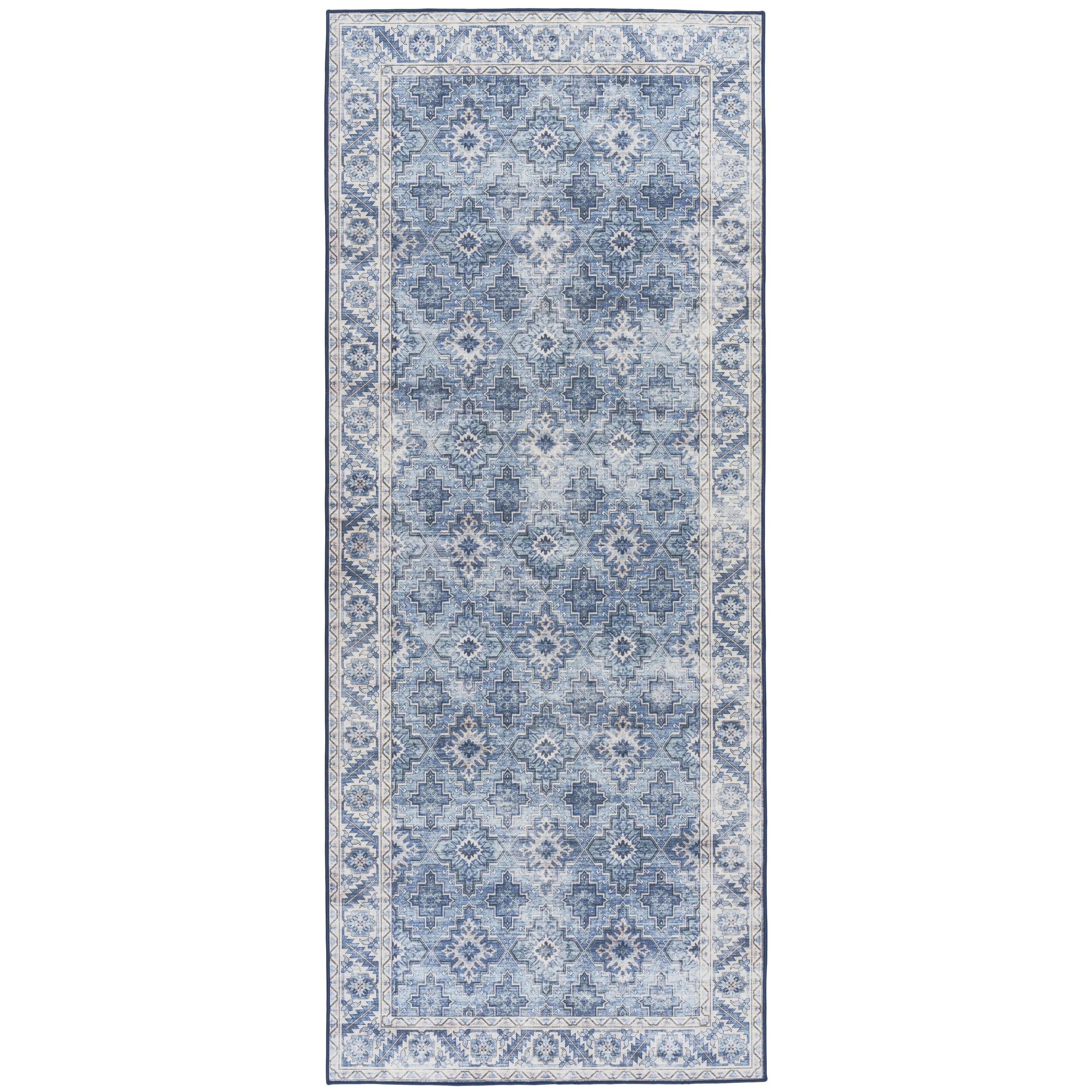 FH Home Machine Washable Area Rug - Stain Resistant Non-Shed Eco-Friendly
