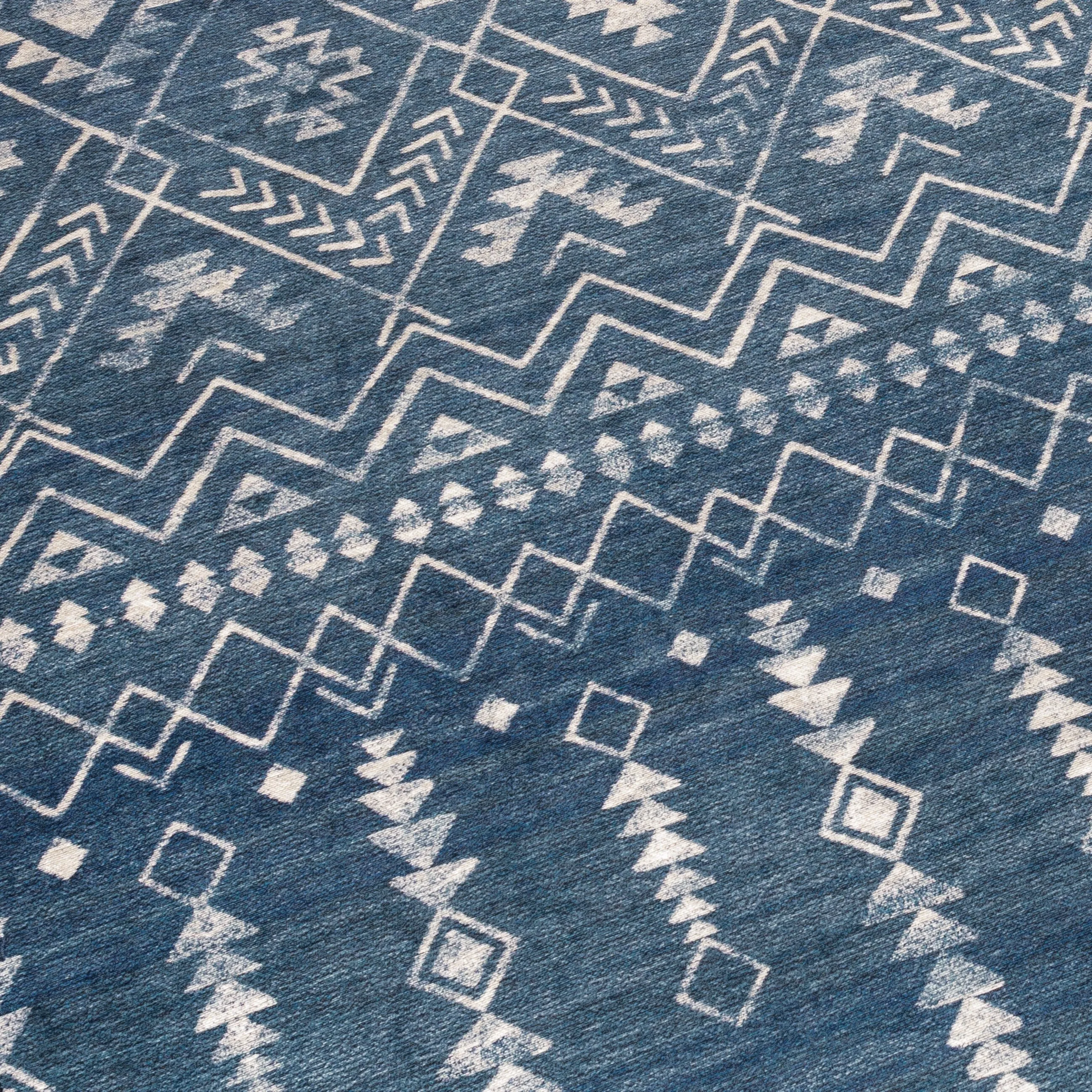 FH Home Machine Washable Area Rug - Stain Resistant Non-Shed Eco-Friendly