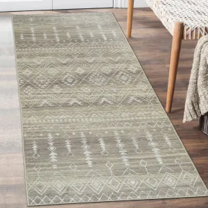 FH Home Machine Washable Area Rug - Stain Resistant Non-Shed Eco-Friendly