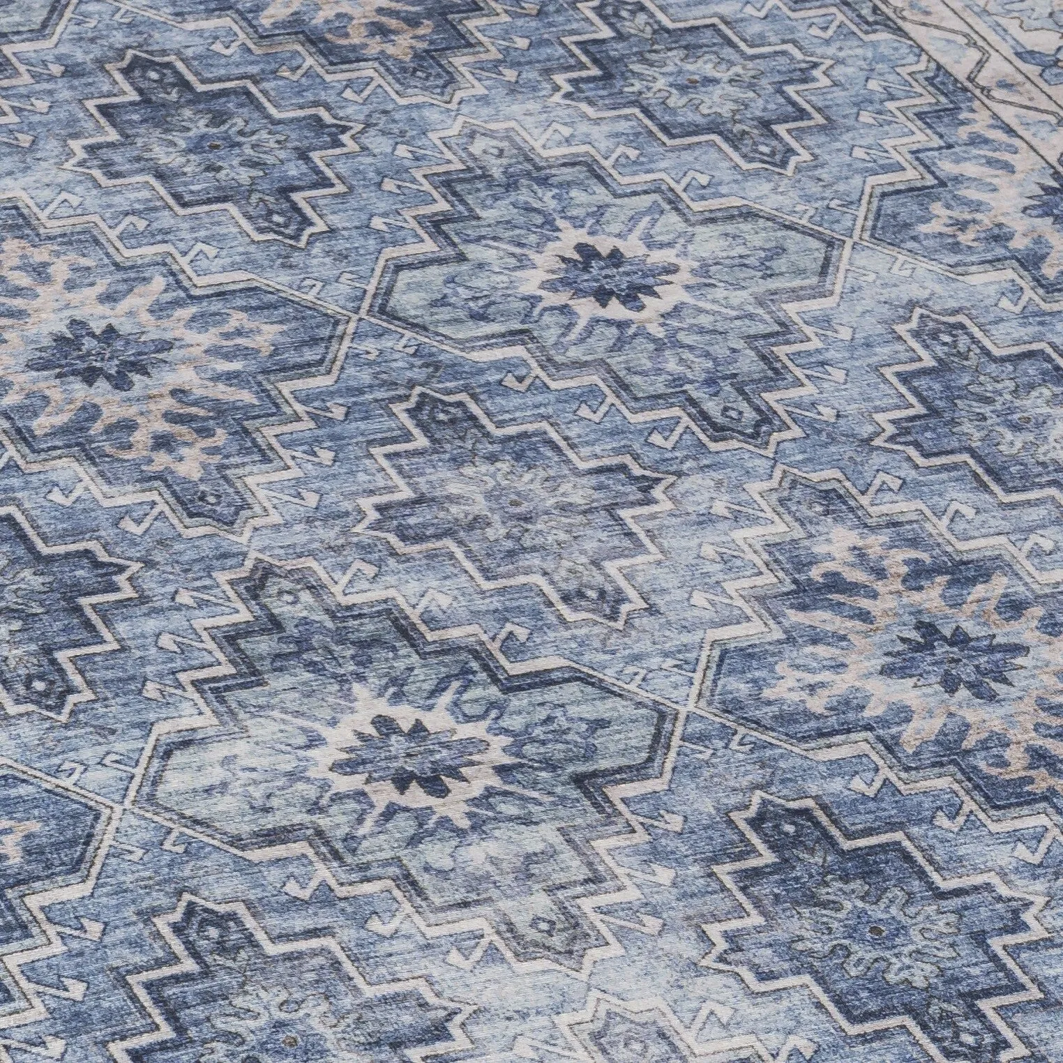 FH Home Machine Washable Area Rug - Stain Resistant Non-Shed Eco-Friendly