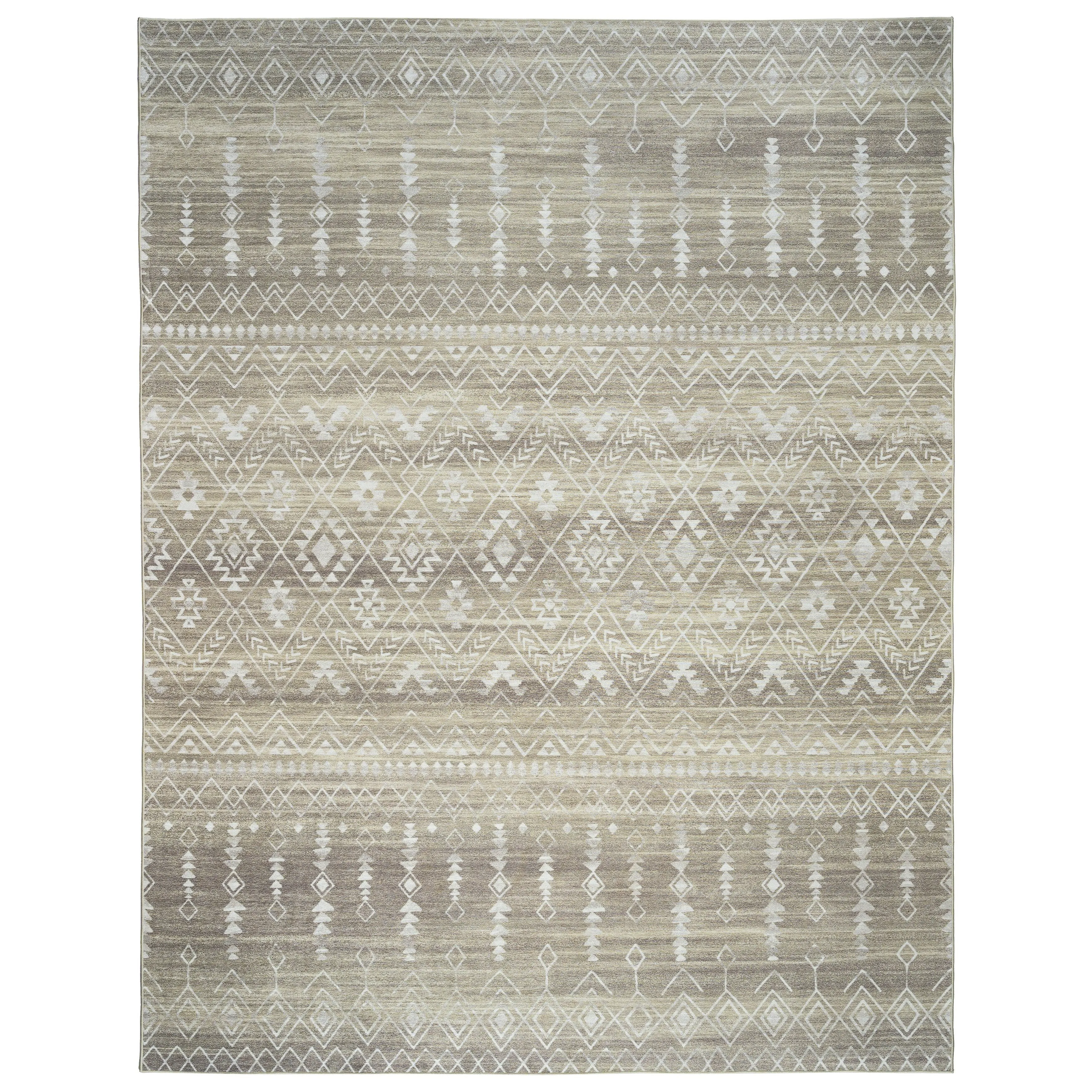 FH Home Machine Washable Area Rug - Stain Resistant Non-Shed Eco-Friendly