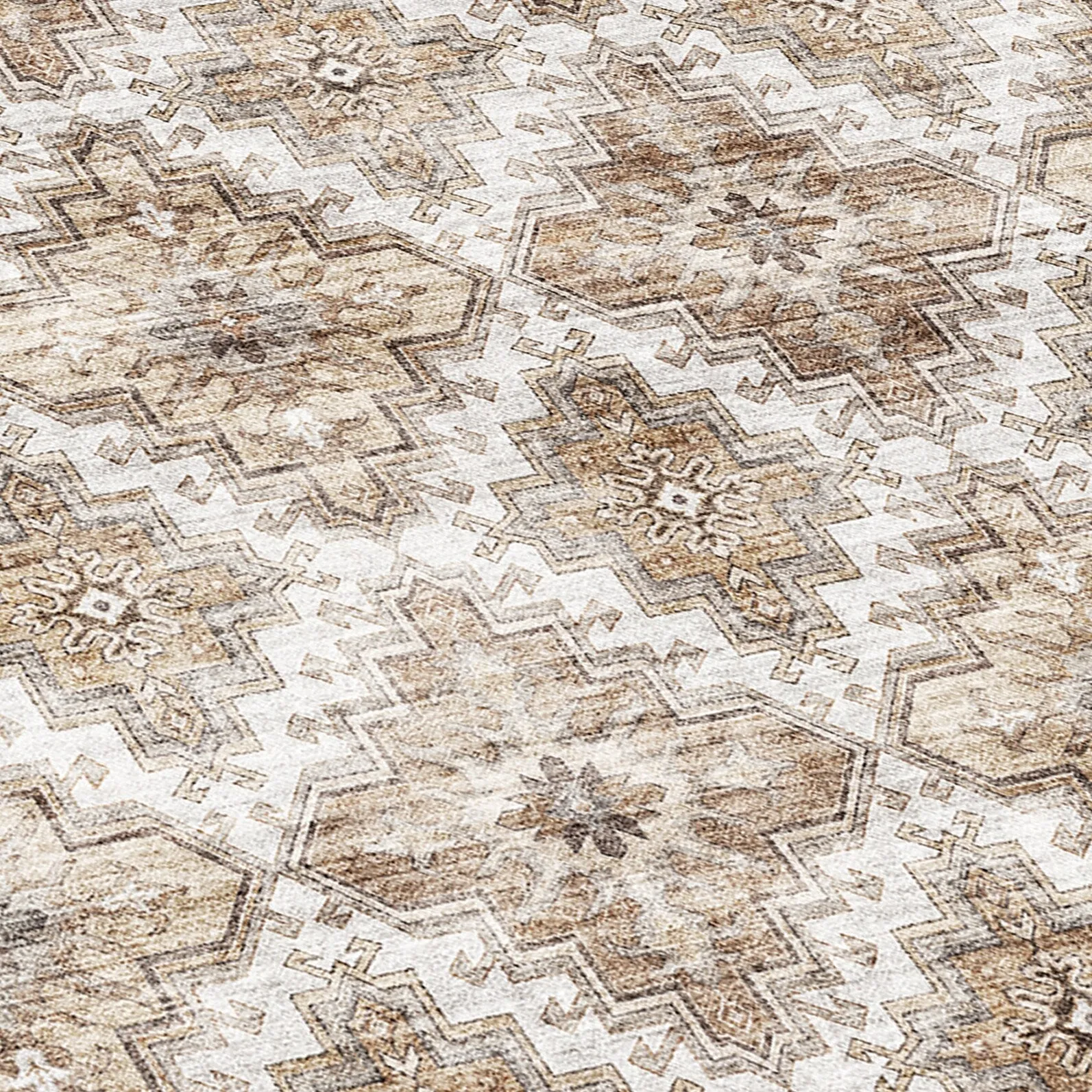 FH Home Machine Washable Area Rug - Stain Resistant Non-Shed Eco-Friendly