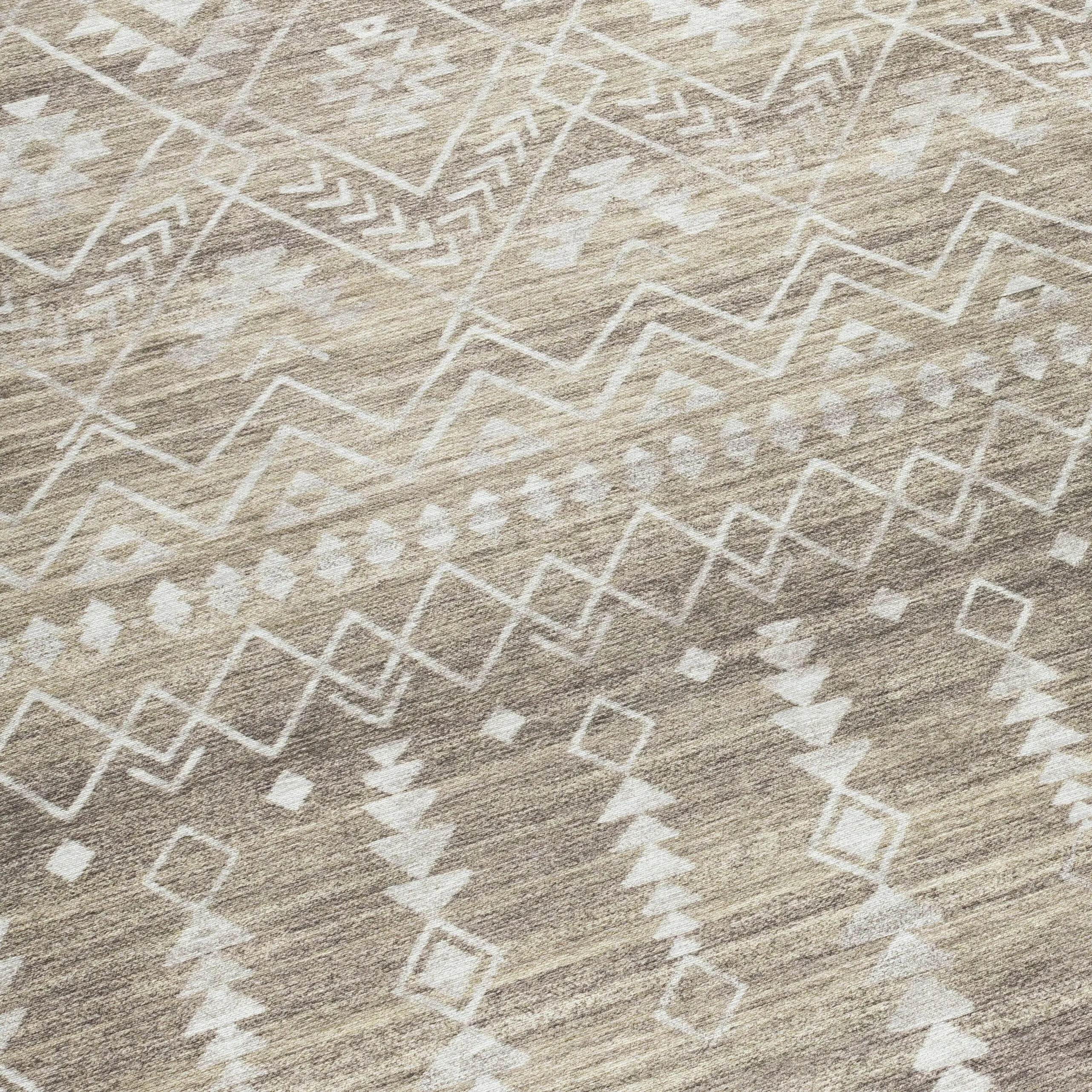 FH Home Machine Washable Area Rug - Stain Resistant Non-Shed Eco-Friendly