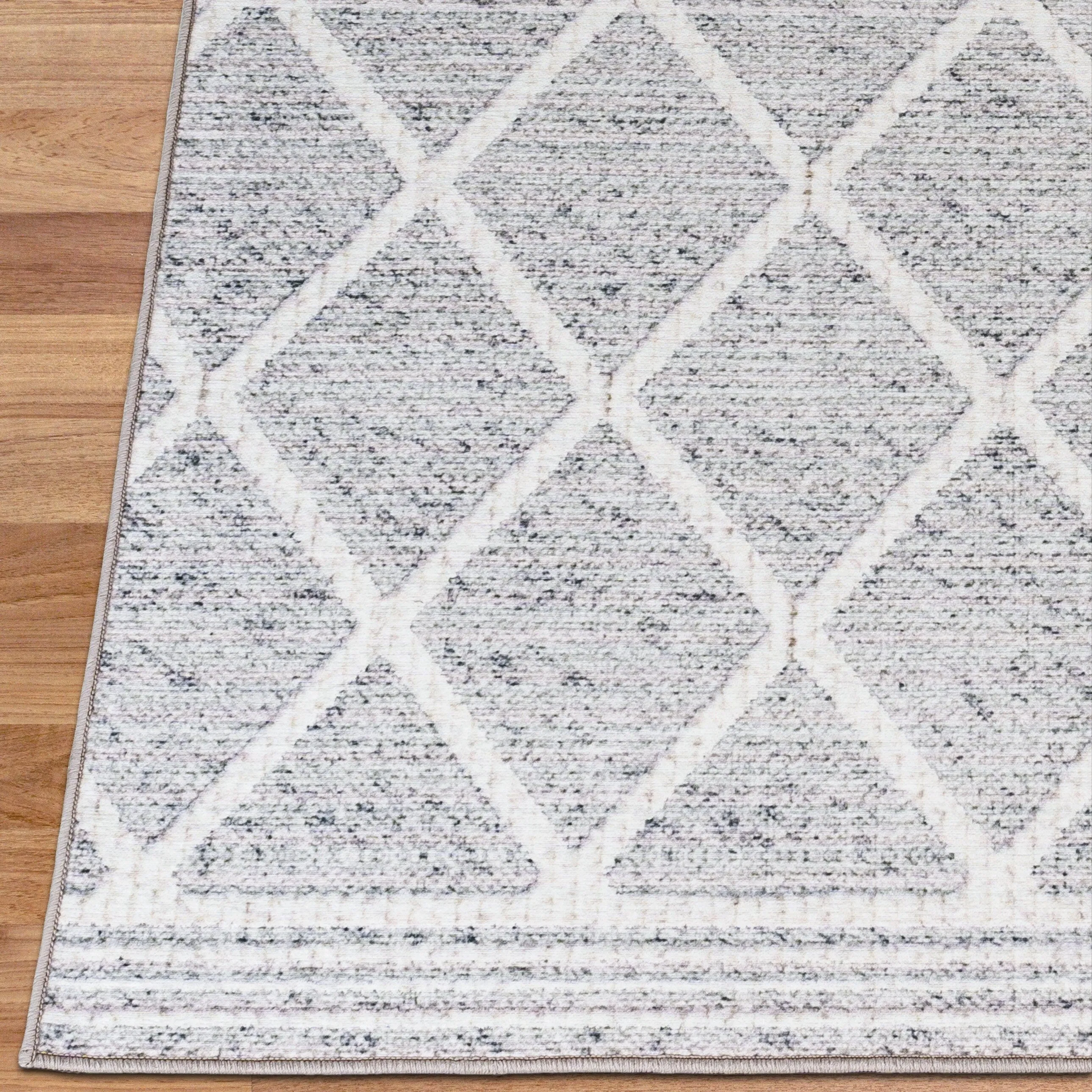 FH Home Machine Washable Area Rug - Stain Resistant Non-Shed Eco-Friendly