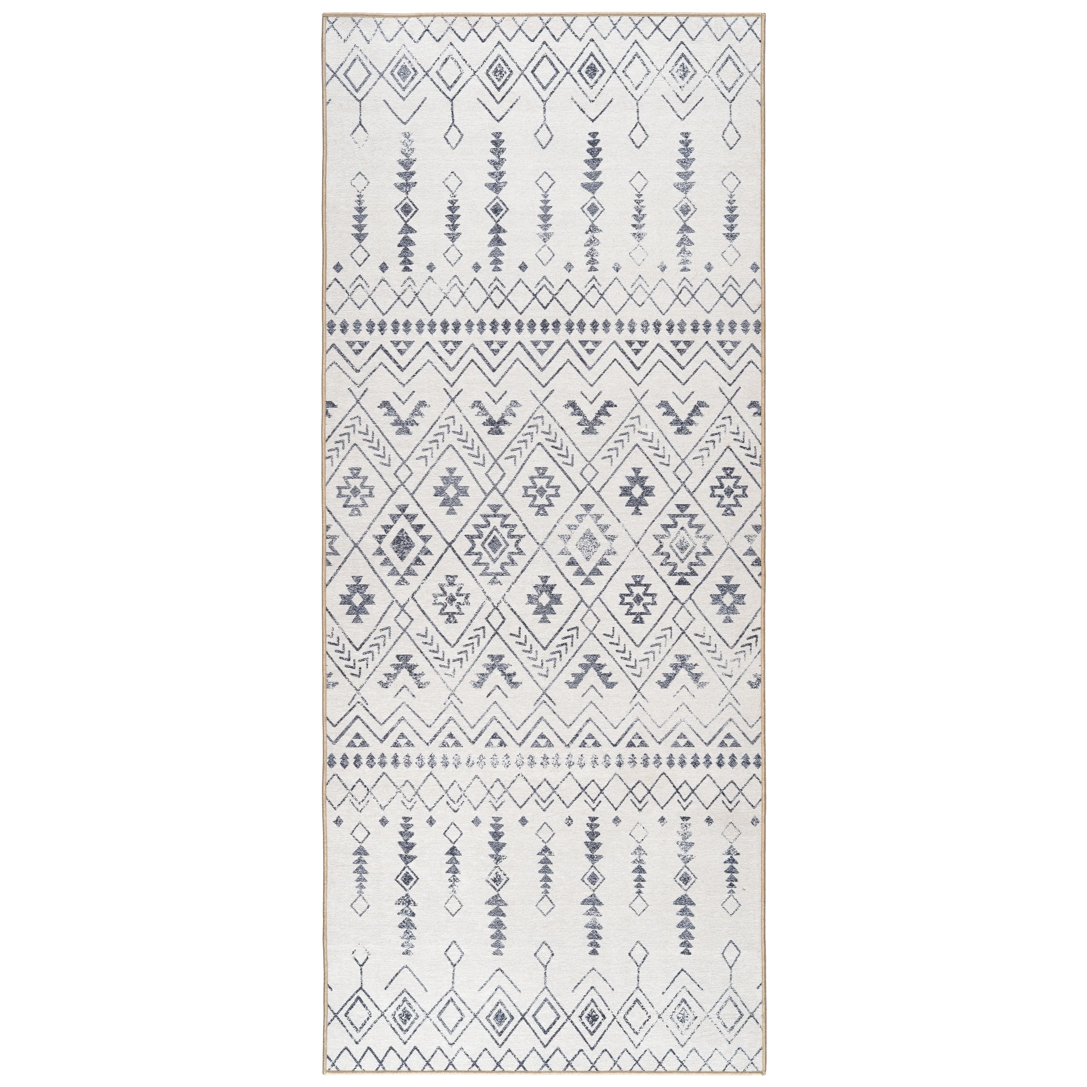 FH Home Machine Washable Area Rug - Stain Resistant Non-Shed Eco-Friendly