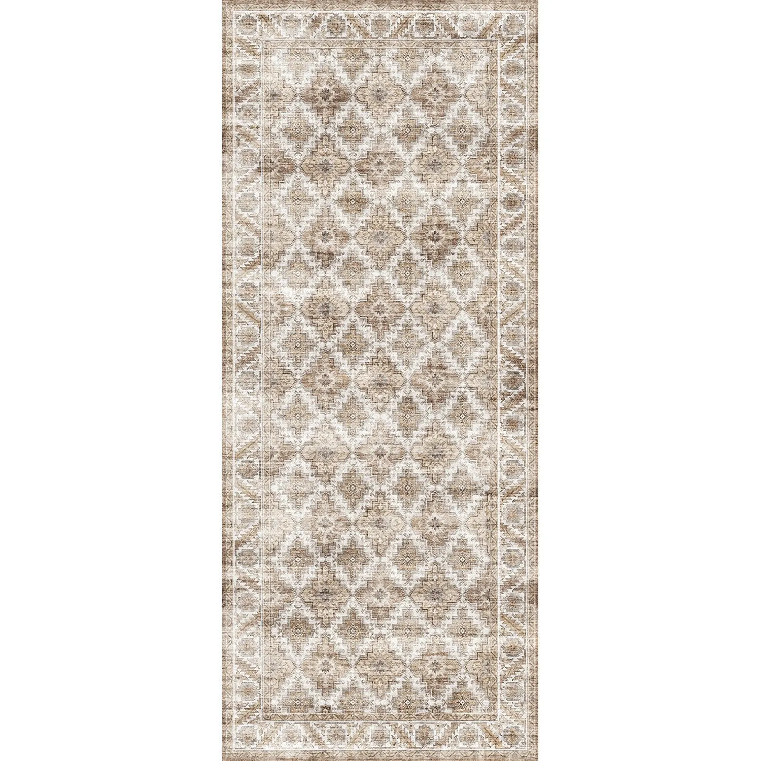 FH Home Machine Washable Area Rug - Stain Resistant Non-Shed Eco-Friendly