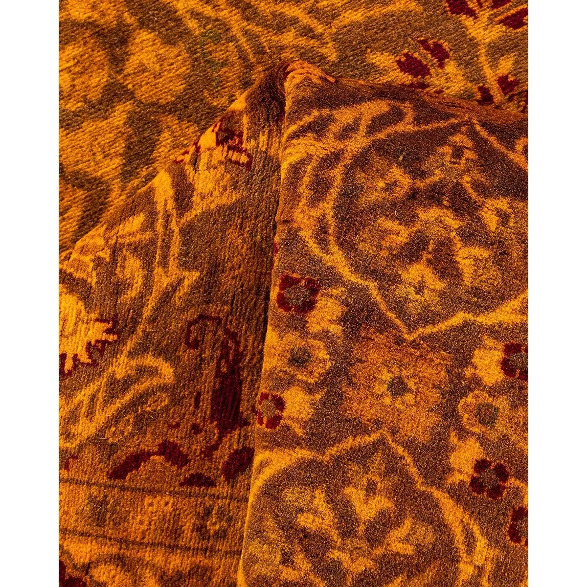 Fine Vibrance. One-of-a-Kind Hand-Knotted Runner Rug - Brown. 3' 1 x 14' 9 - 3' 1 x 14' 9