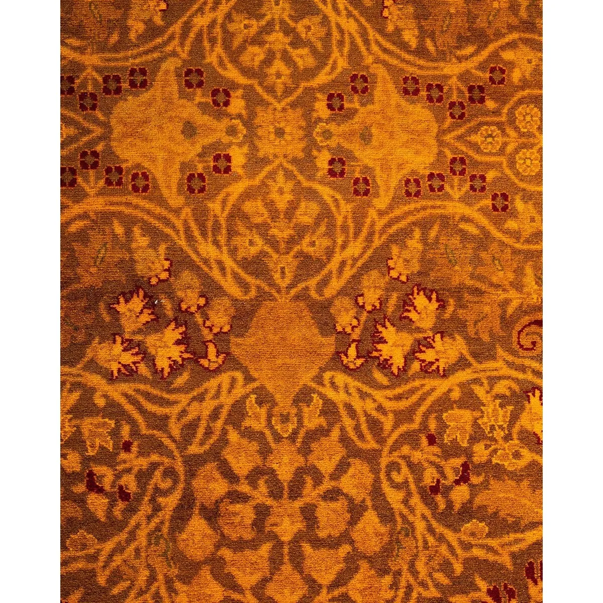 Fine Vibrance. One-of-a-Kind Hand-Knotted Runner Rug - Brown. 3' 1 x 14' 9 - 3' 1 x 14' 9