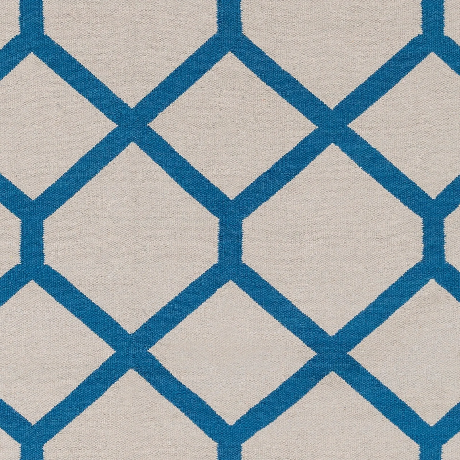 Flatweave Ware Crosshatched Cotton Rug
