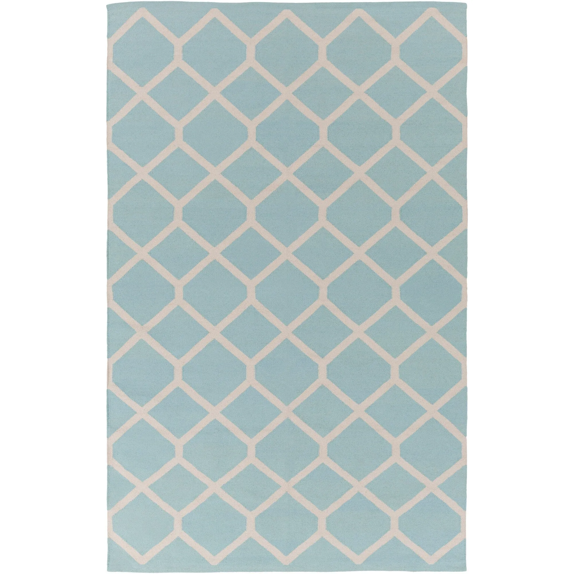 Flatweave Ware Crosshatched Cotton Rug