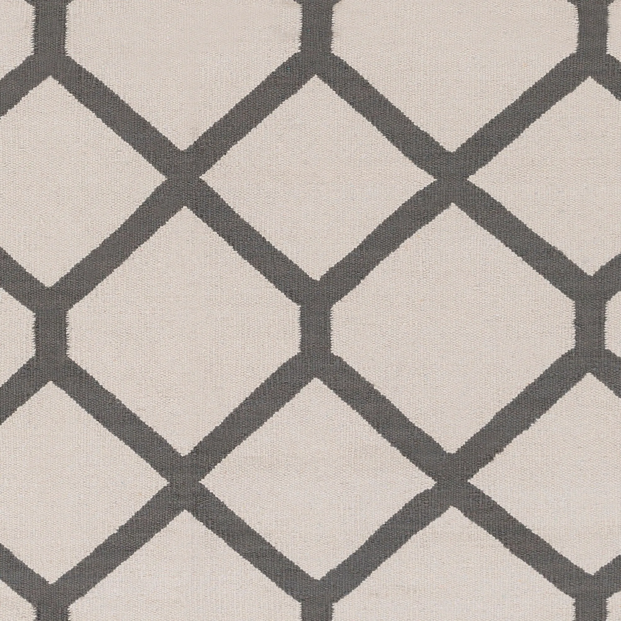 Flatweave Ware Crosshatched Cotton Rug