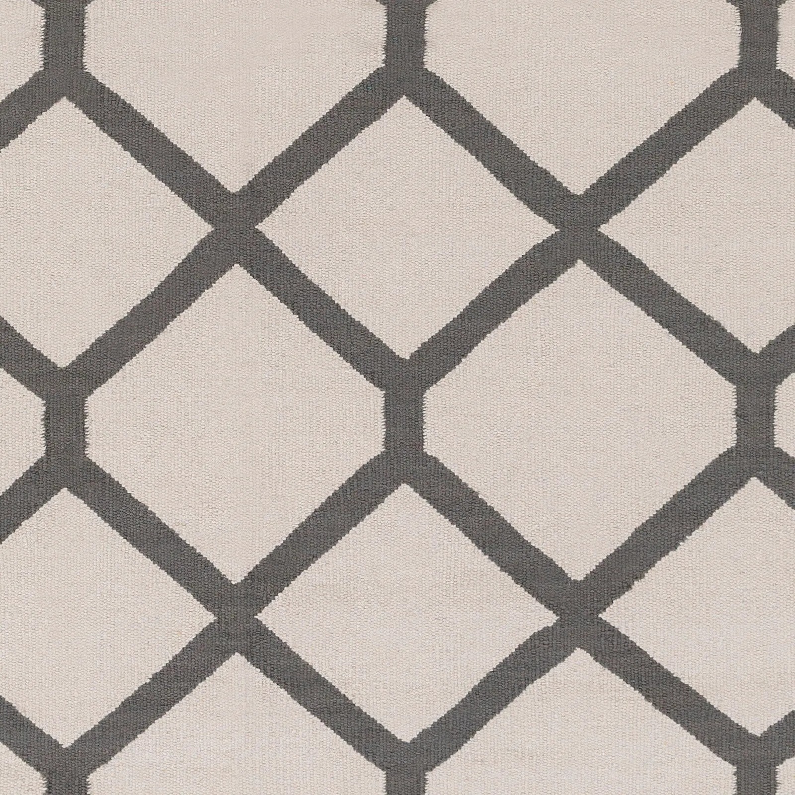 Flatweave Ware Crosshatched Cotton Rug