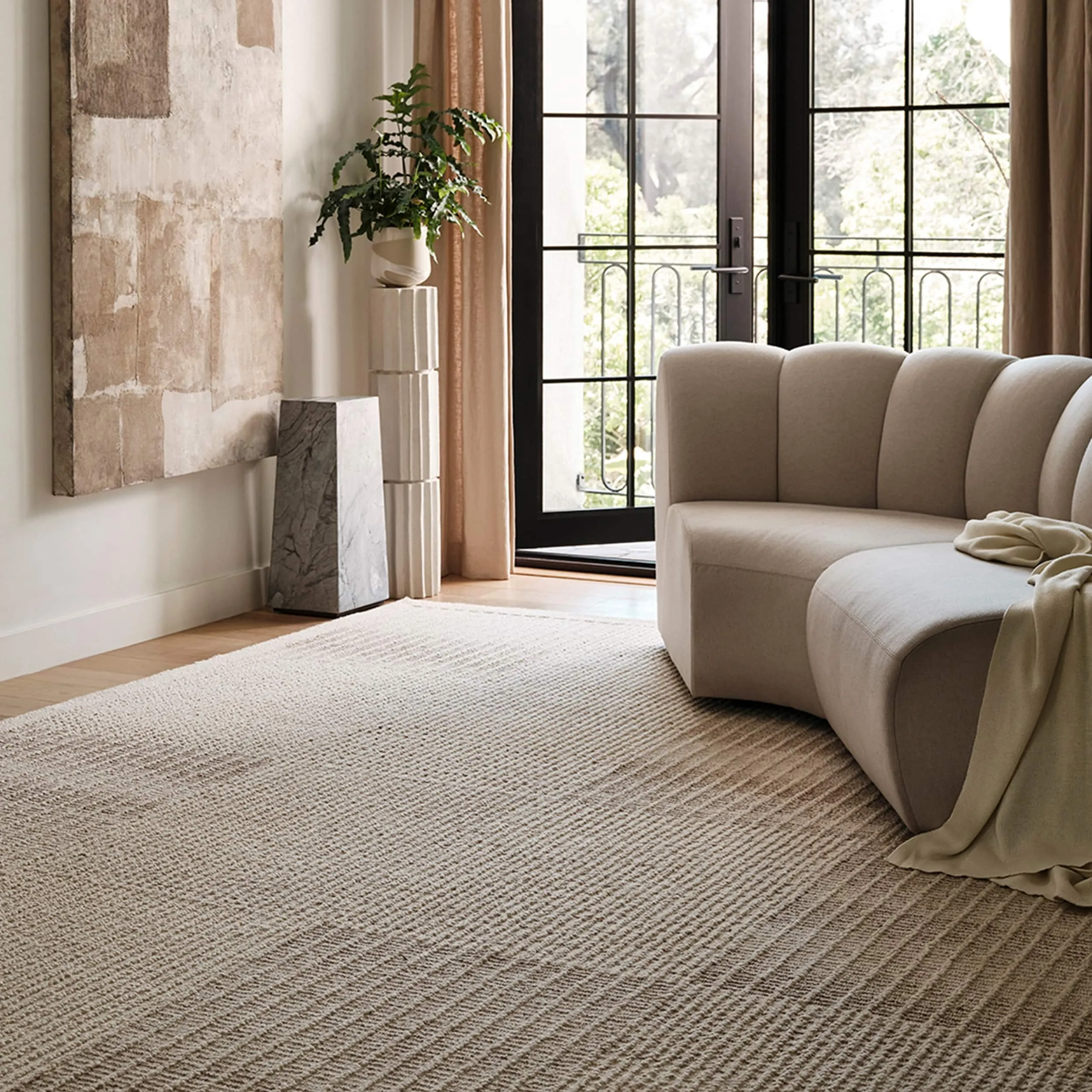 Frenshe Interiors x Rugs USA Montceito Tiled Wool Area Rug