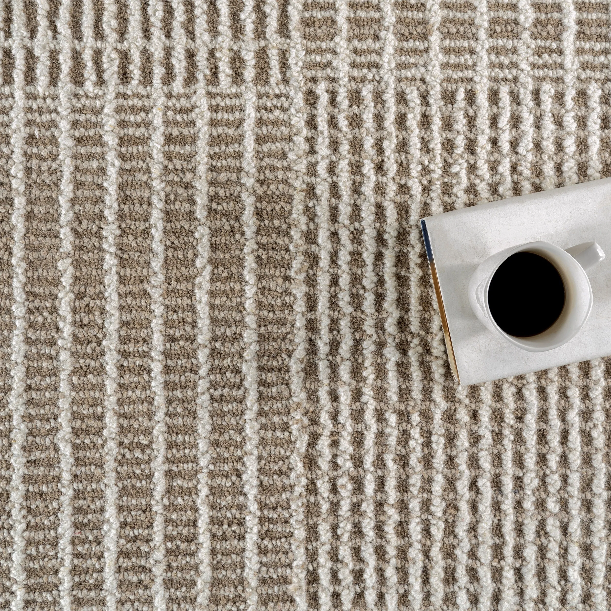 Frenshe Interiors x Rugs USA Montceito Tiled Wool Area Rug