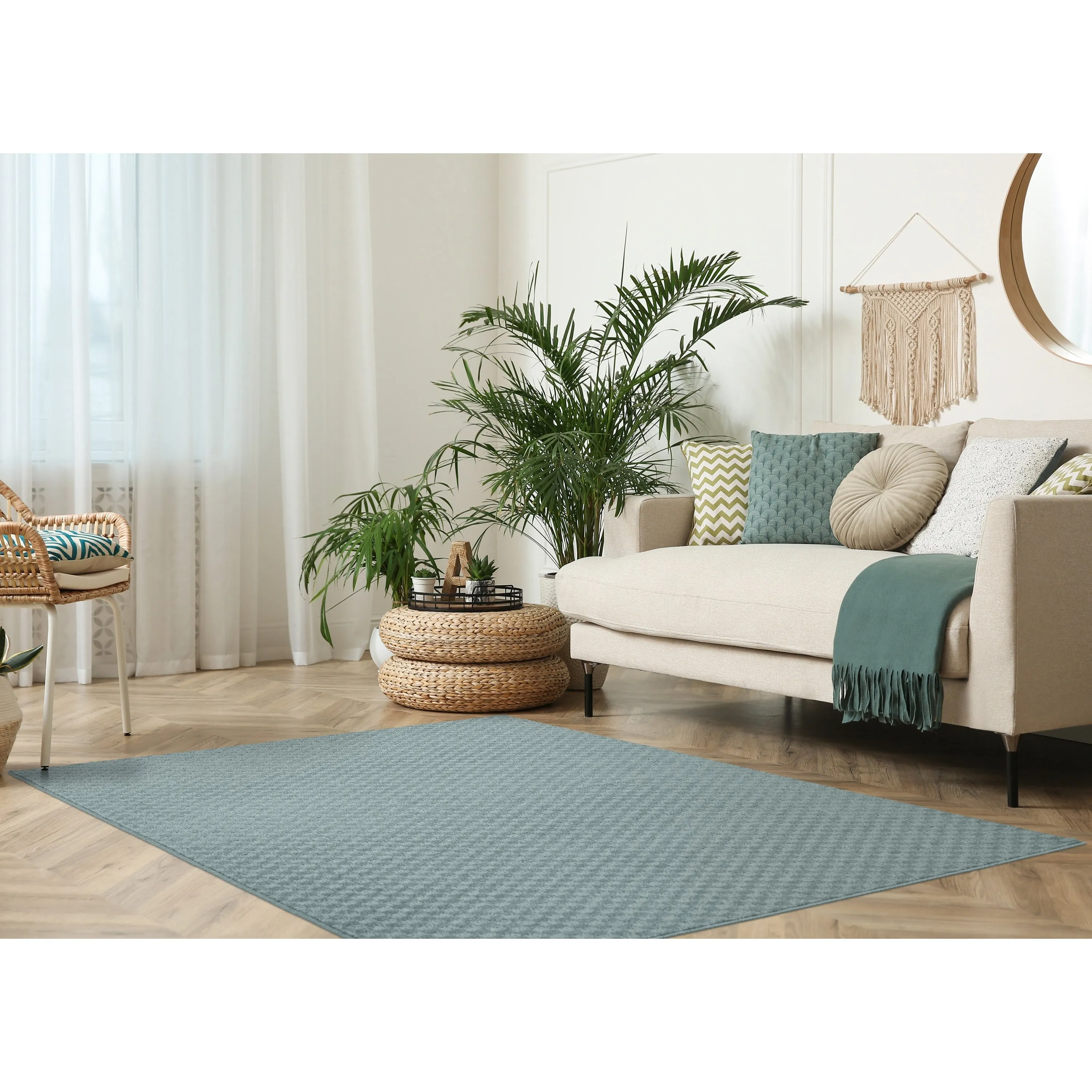Garland Rug Medallion Solid Indoor Rug