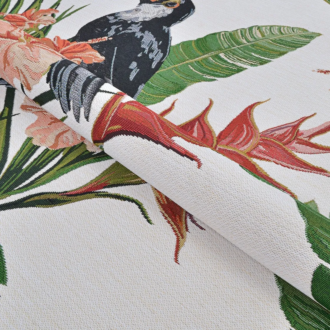 Gelato Toucans Green- Ivory Indoor/ Outdoor Area Rug