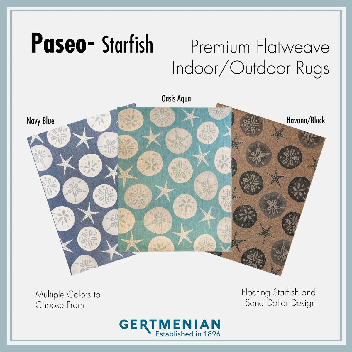 Gertmenian Paseo Starfish Navy Casual Nautical Indoor/ Outdoor Area Rug