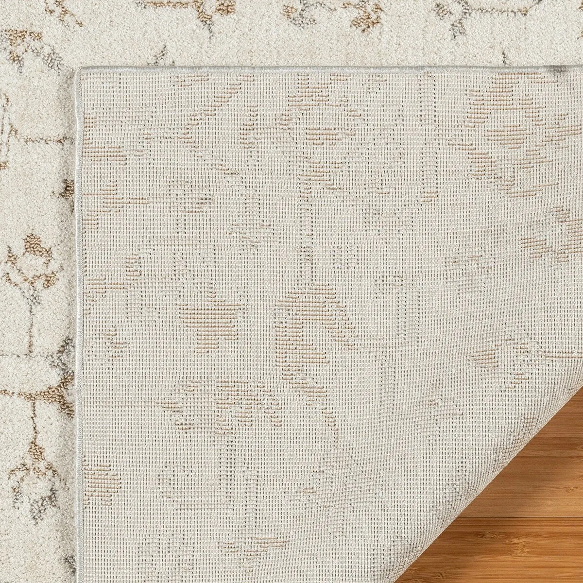 Gertmenian Sydney Light Toned Cream Ivory Moroccan Bohemian Soft Polyester Indoor Area Rug Collection