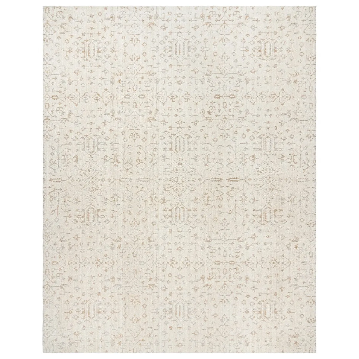 Gertmenian Sydney Light Toned Cream Ivory Moroccan Bohemian Soft Polyester Indoor Area Rug Collection