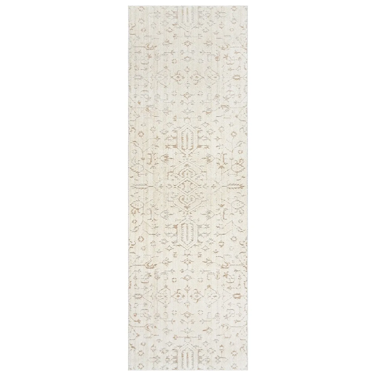 Gertmenian Sydney Light Toned Cream Ivory Moroccan Bohemian Soft Polyester Indoor Area Rug Collection