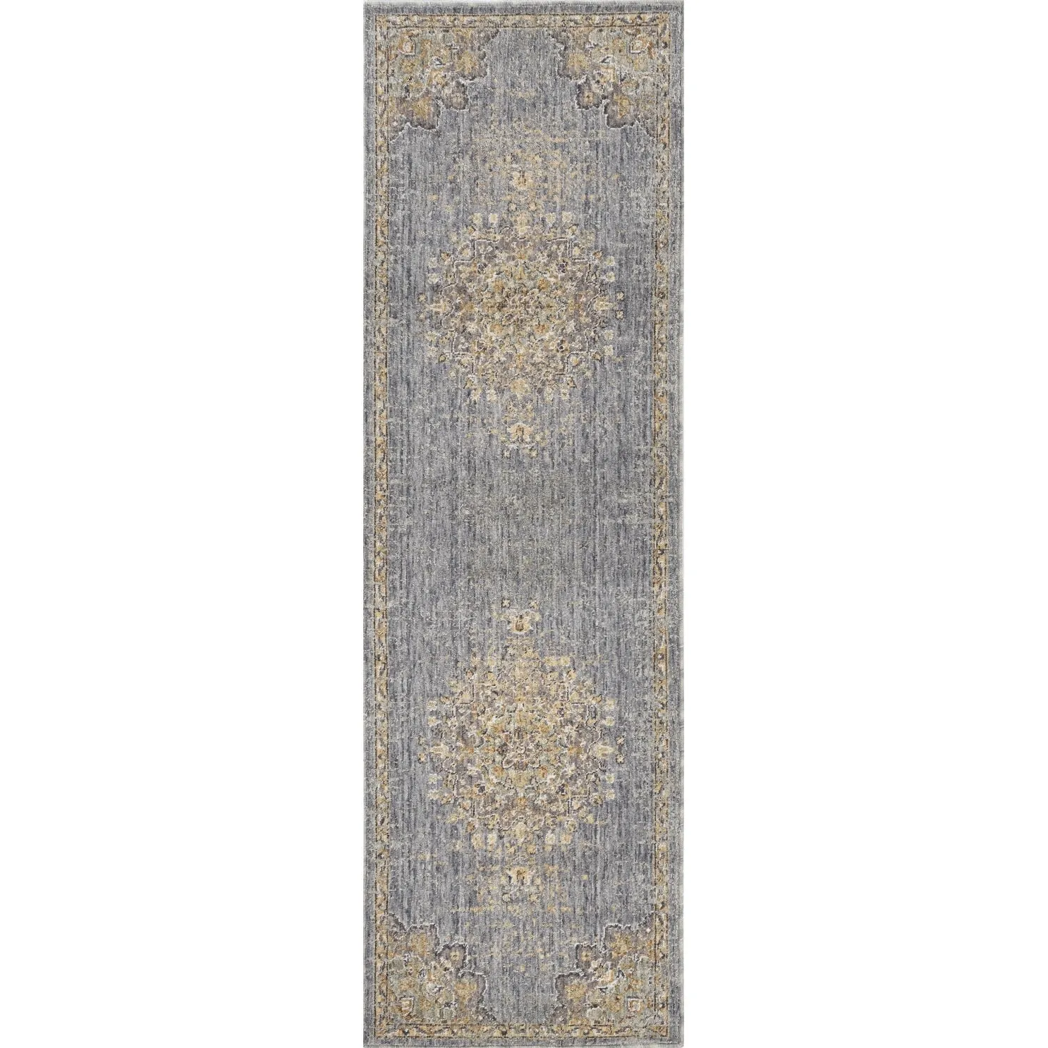 Gracewood Hollow Wool Vintage Medallian Oriental Area Rug