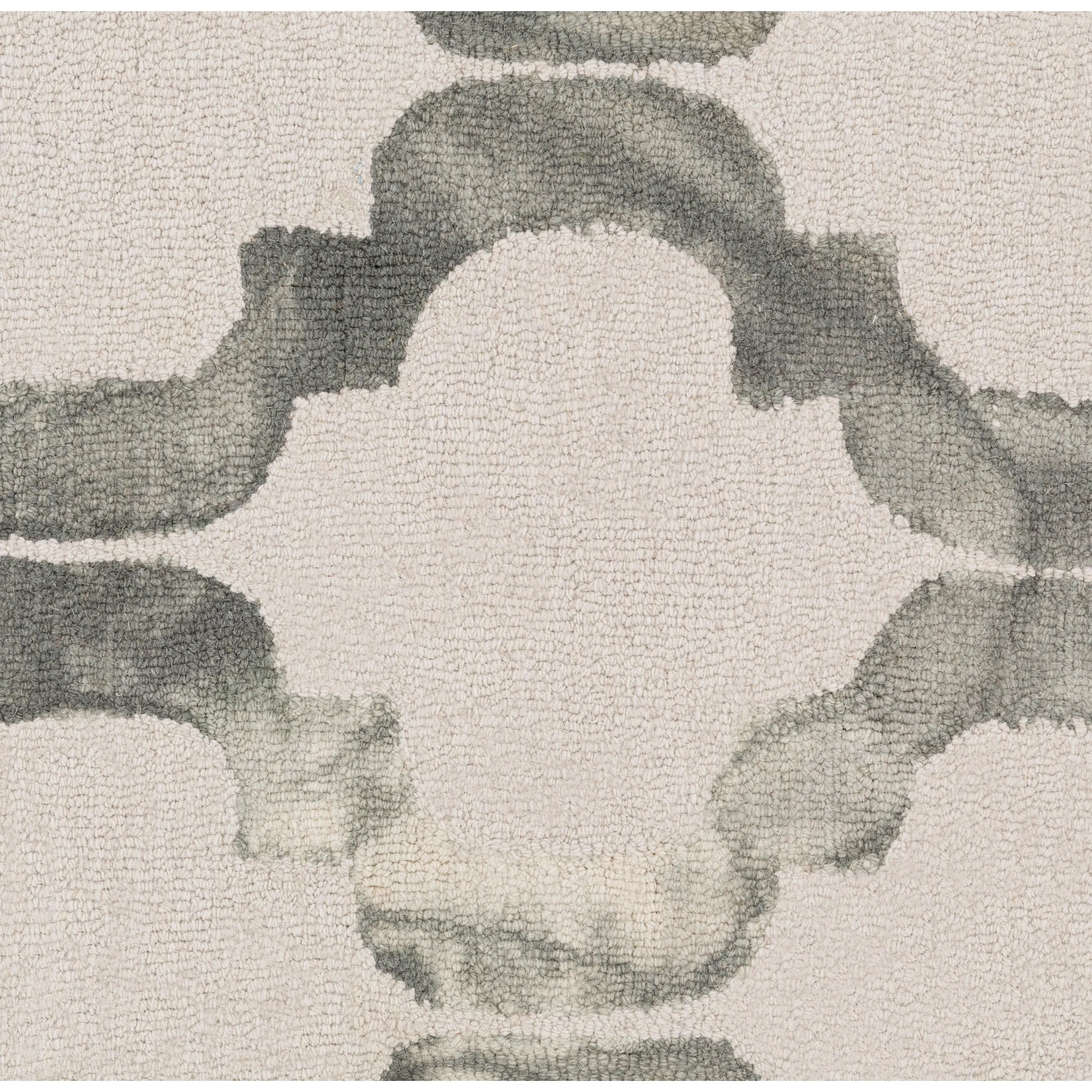 Hand-Hooked Rushden Moroccan Trellis Wool Area Rug