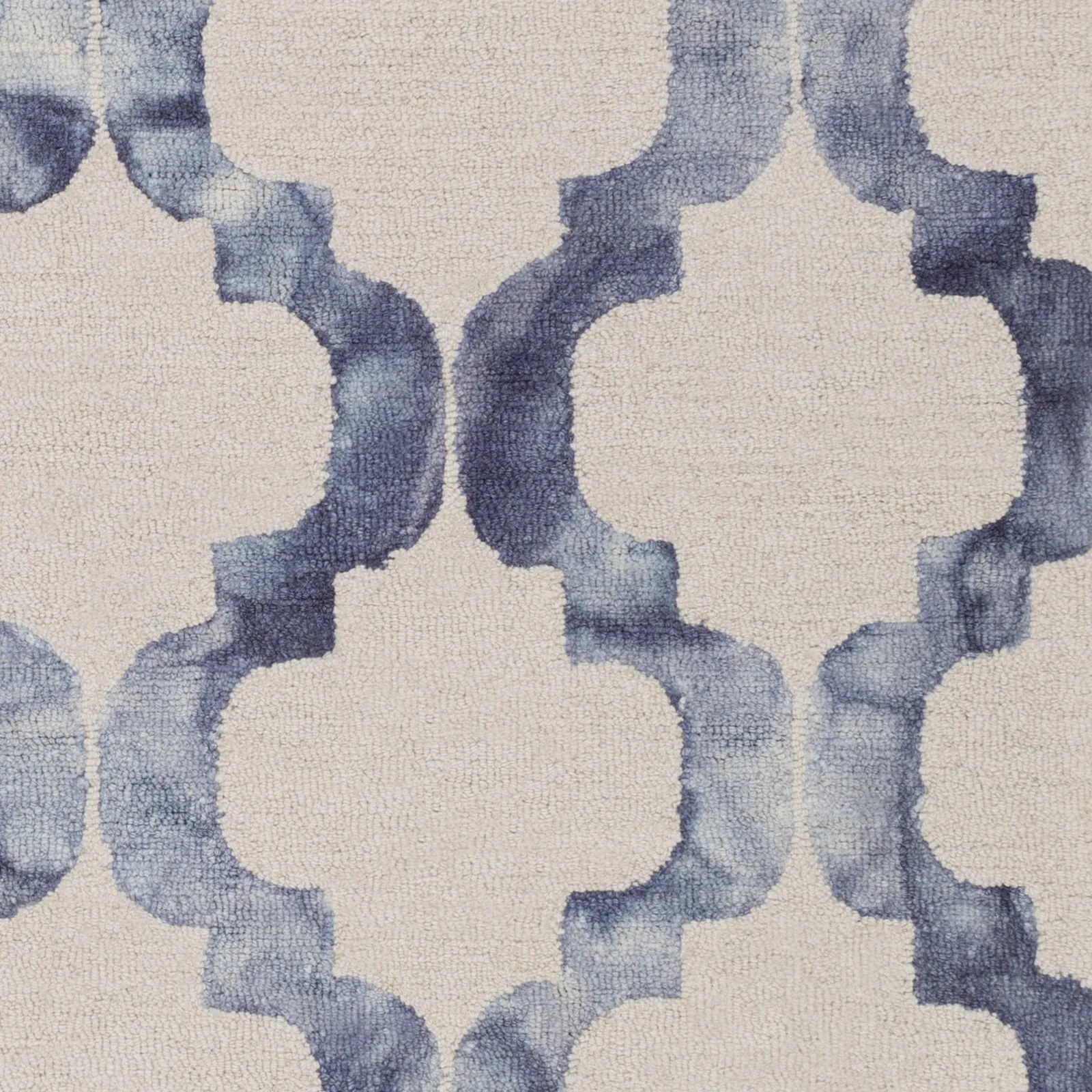 Hand-Hooked Rushden Moroccan Trellis Wool Area Rug