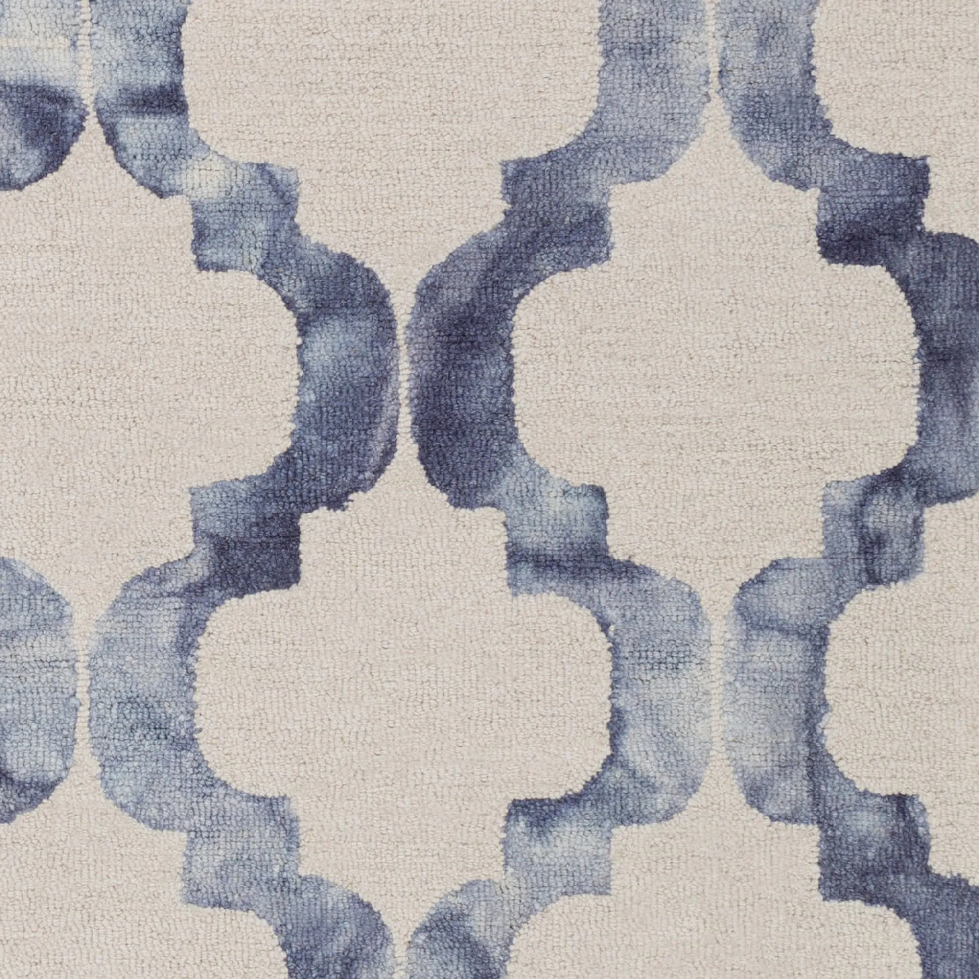 Hand-Hooked Rushden Moroccan Trellis Wool Area Rug