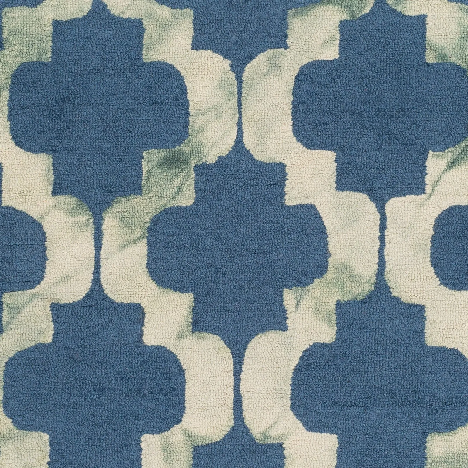Hand-Hooked Rushden Moroccan Trellis Wool Area Rug